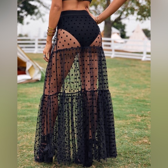 New! stunning sheer transparent coverup - Picture 2 of 8